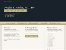 Tablet Screenshot of douglasstanleymd.com